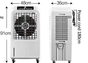 150W 220V Brauchwasser Luftkühler 7.5H Fernbedienung Timer Klimaanlage