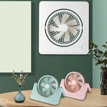 Schreibtisch installieren wieder aufladbaren Mini Fan With DC-Motor Mesh Removable USB-